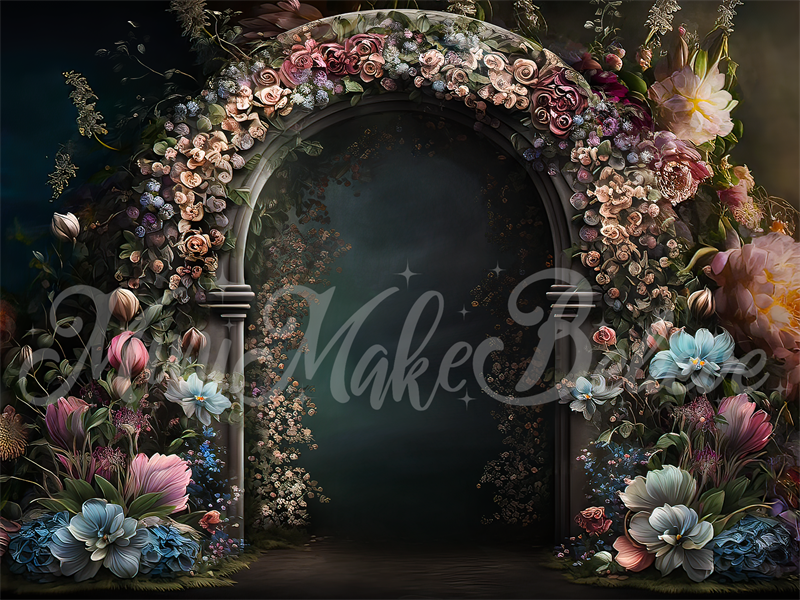 Kate Spring Floral Arch Gate Backdrop Designed by Mini MakeBelieve