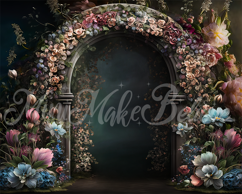 Kate Spring Floral Arch Gate Backdrop Designed by Mini MakeBelieve