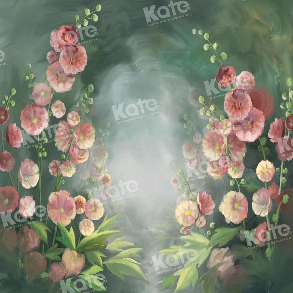 Kate Fine Art Floral Hand Painted Backdrop Designed by GQ