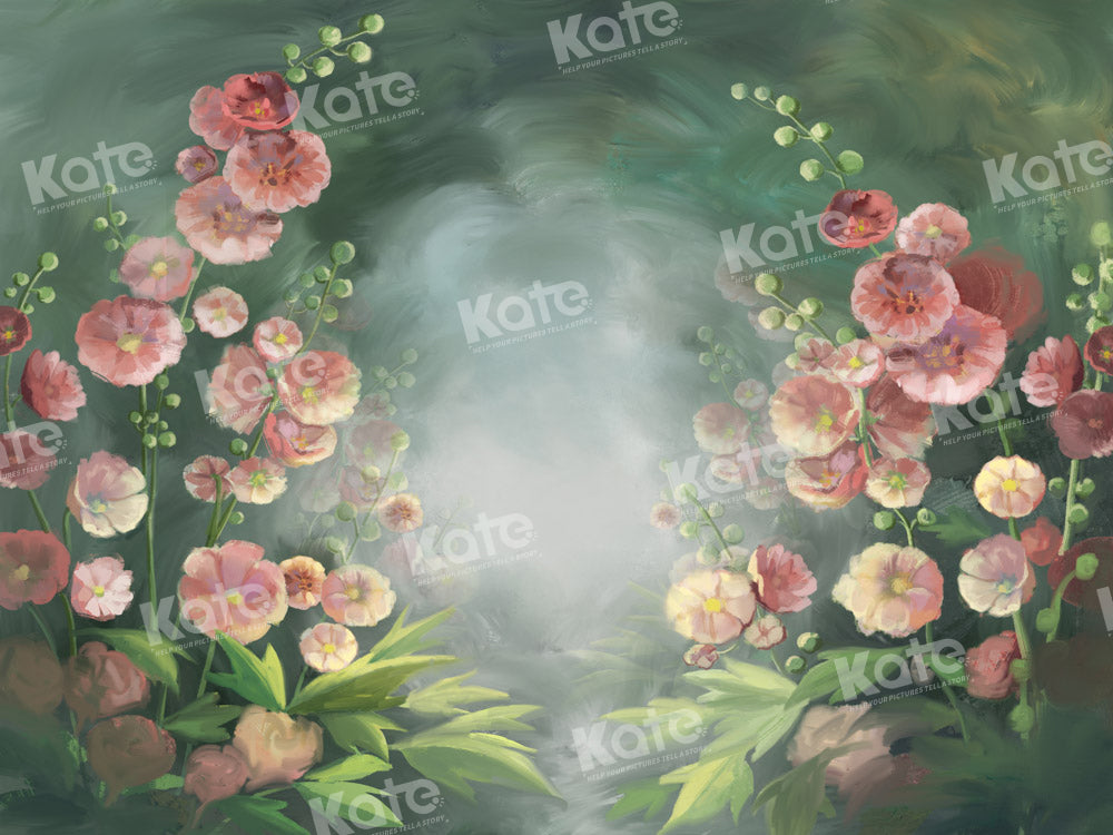 Kate Fine Art Floral Hand Painted Backdrop Designed by GQ
