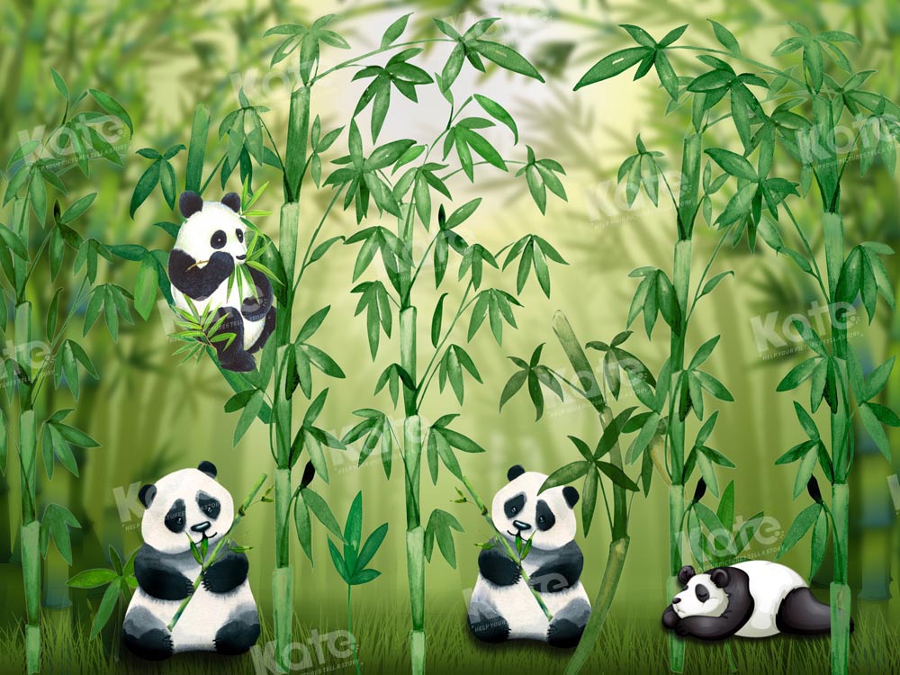 Kate Panda Bamboo Animal Backdrop Designed by Chain Photography