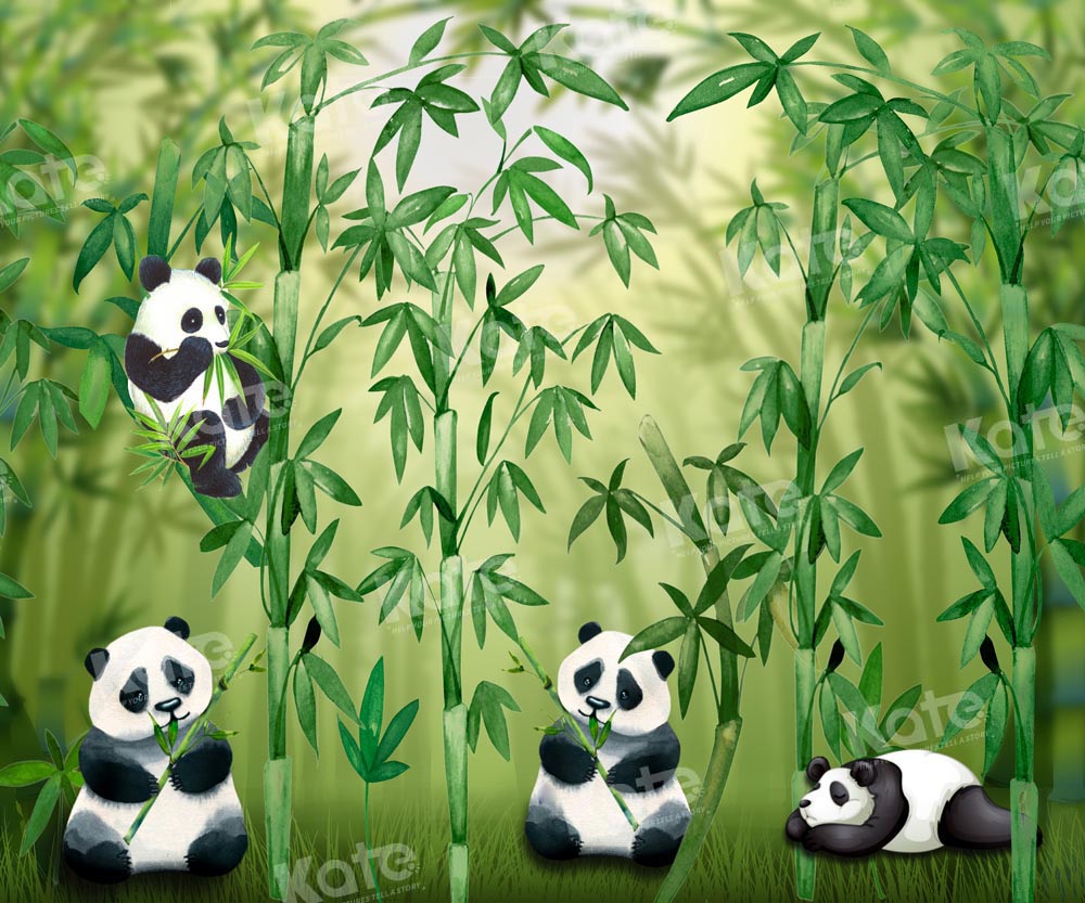 Kate Panda Bamboo Animal Backdrop Designed by Chain Photography