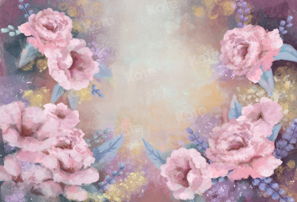 Kate Fine Art Painted Blooming Floral Backdrop Designed by GQ