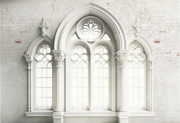 Elegant Gothic Arched Window Backdrop