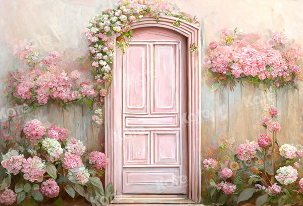Kate Spring Painted Fantasy Flower Wall Door Backdrop Designed by Chain Photography