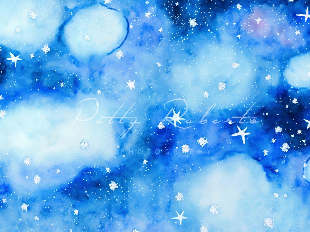 Kate Blue Cosmic Dreamscape Star Backdrop Designed by Patty Robert