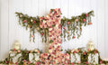 Floral Number One Party Backdrop