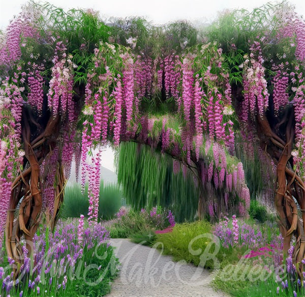 Kate Painterly Fine Art Wisteria Willow Enchanted Tree Arch Backdrop Designed by Mini MakeBelieve