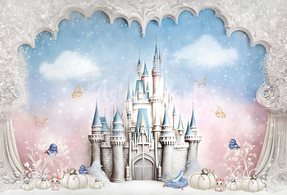 Cinderella Rockerfella Backdrops Cinderella Castle Backdrop