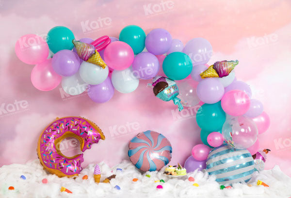 Kate Dream Cloud Cake Smash Candy World Balloon Backdrop Designed by Emetselch