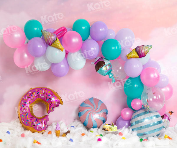 Kate Dream Cloud Cake Smash Candy World Balloon Backdrop Designed by Emetselch