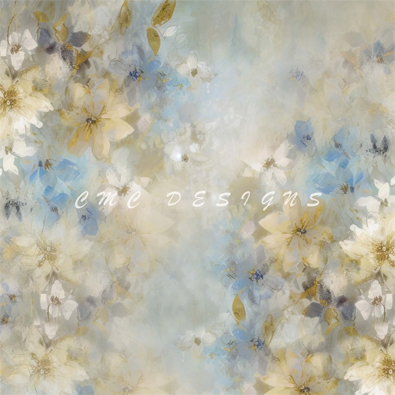Kate Soft Blooms Fine Art Floral Backdrop Designed by Candice Compton