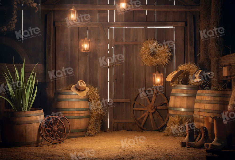 Kate Pet Autumn Barn Backdrop Designed by Chain Photography