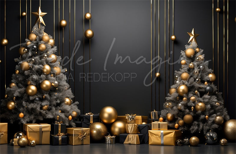 Kate Pet Dark Christmas Tree and Wall Backdrop Designed by Lidia Redekopp