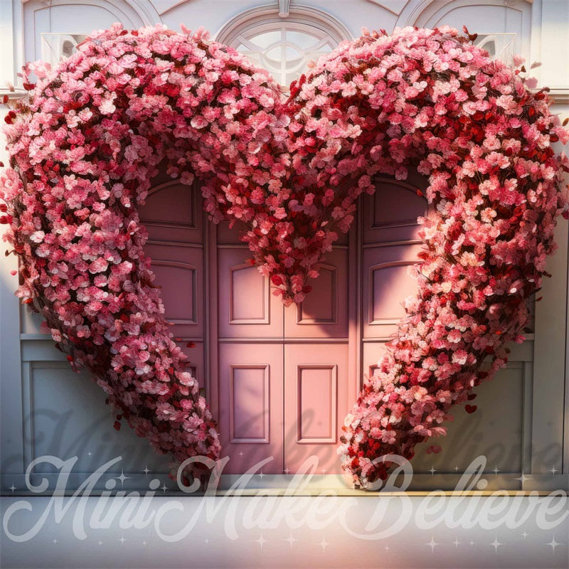 Kate Pet Valentine Flower Heart Door Backdrop Designed by Mini MakeBelieve