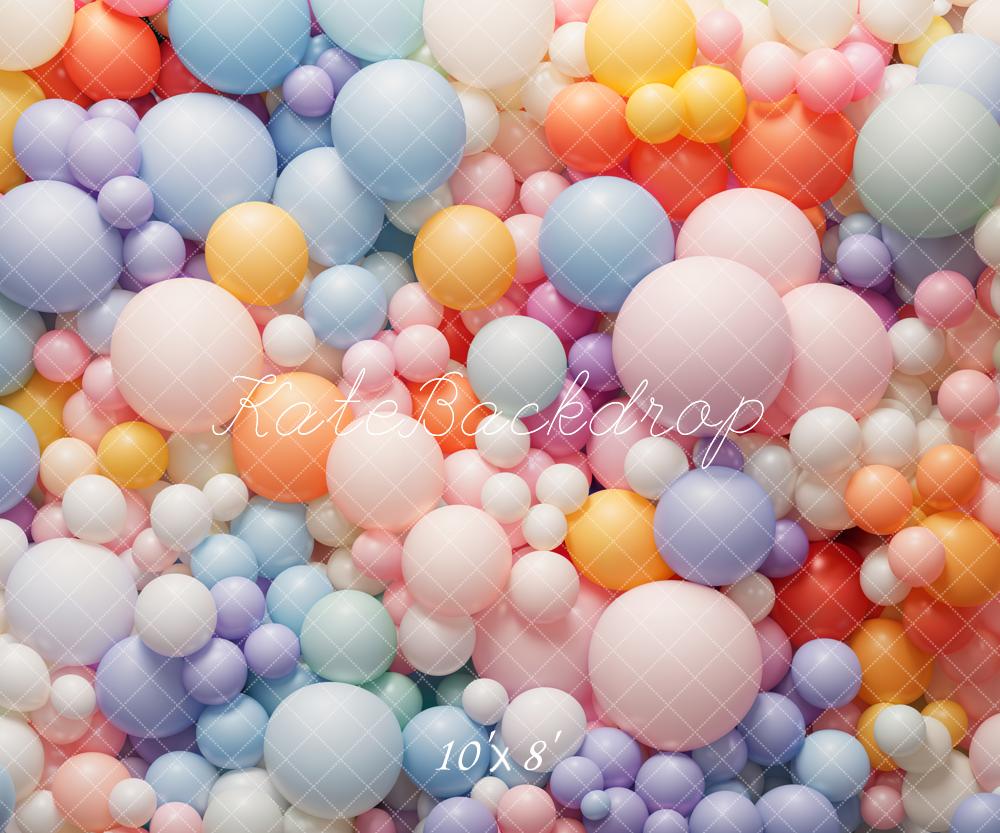 Kate Pet Colorful Balloons Backdrop Designed by Emetselch