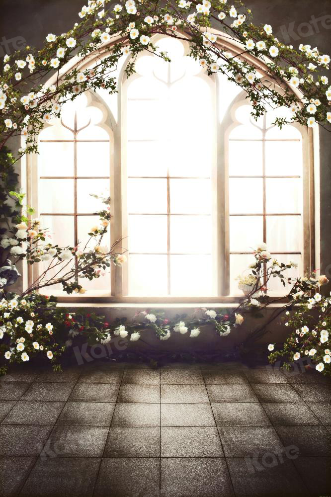 Kate Florals Window Backdrops for Photographers Wedding - Katebackdrop