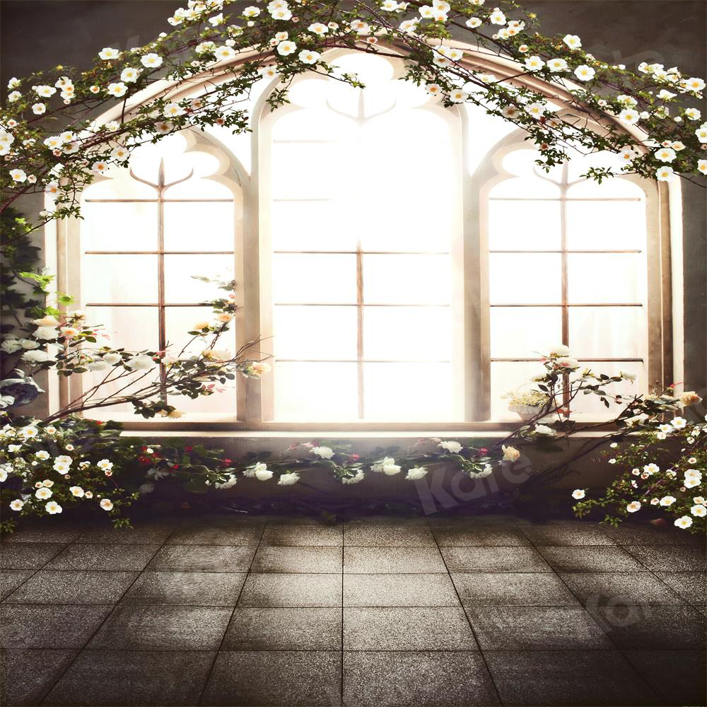 Kate Florals Window Backdrops for Photographers Wedding - Katebackdrop