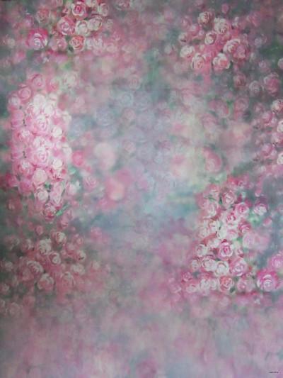 Katebackdrop£ºKate Pink Flowers Hand Painting Portrait Photography Backdrops US