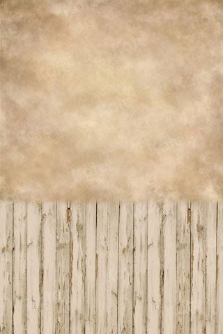 Kate Abstract Light Brown Retro Backdrop with Fabric Wood Floor for Photography