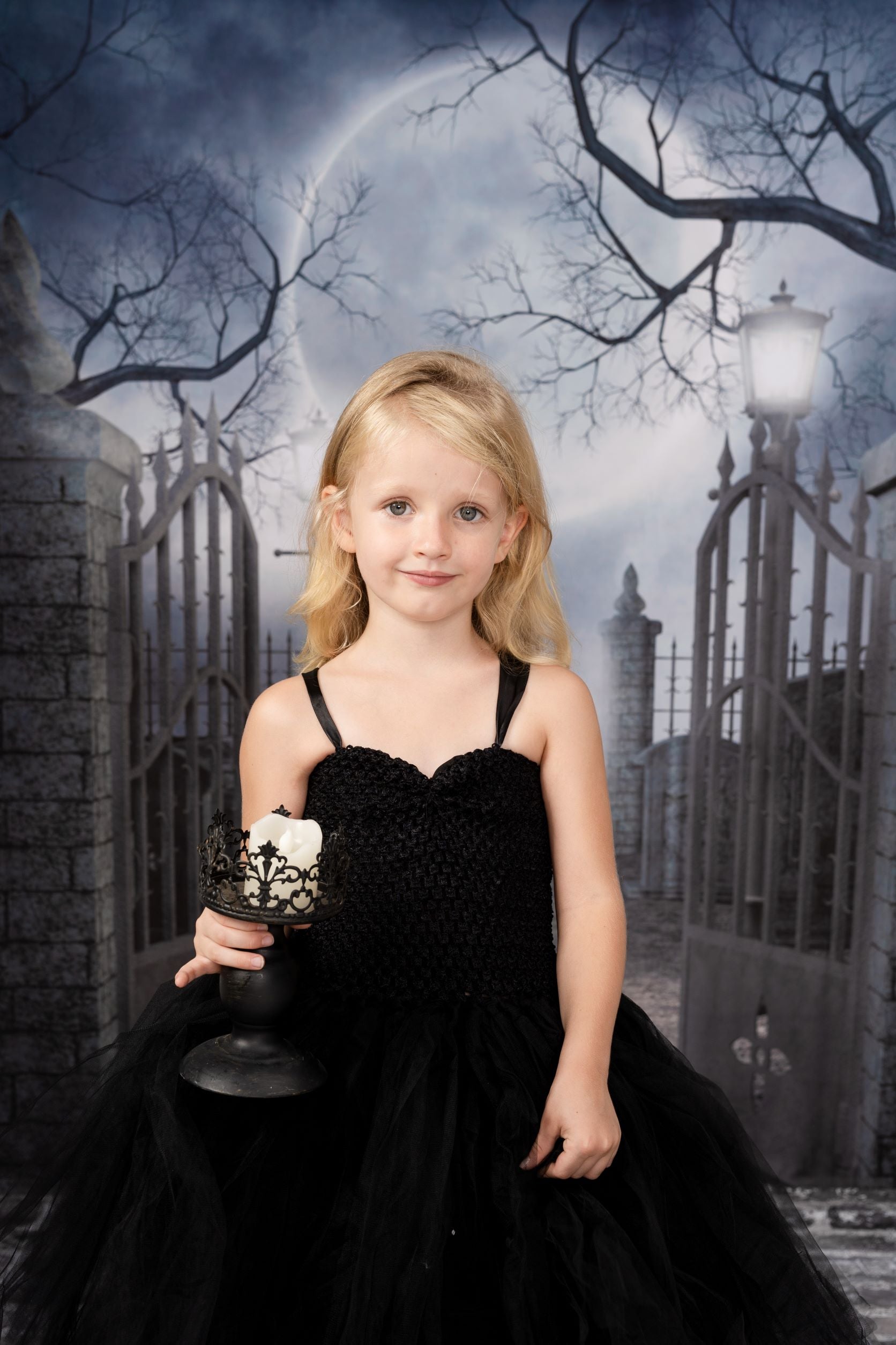 Kate Halloween fabric Backdrop for photography Haunted house - Katebackdrop
