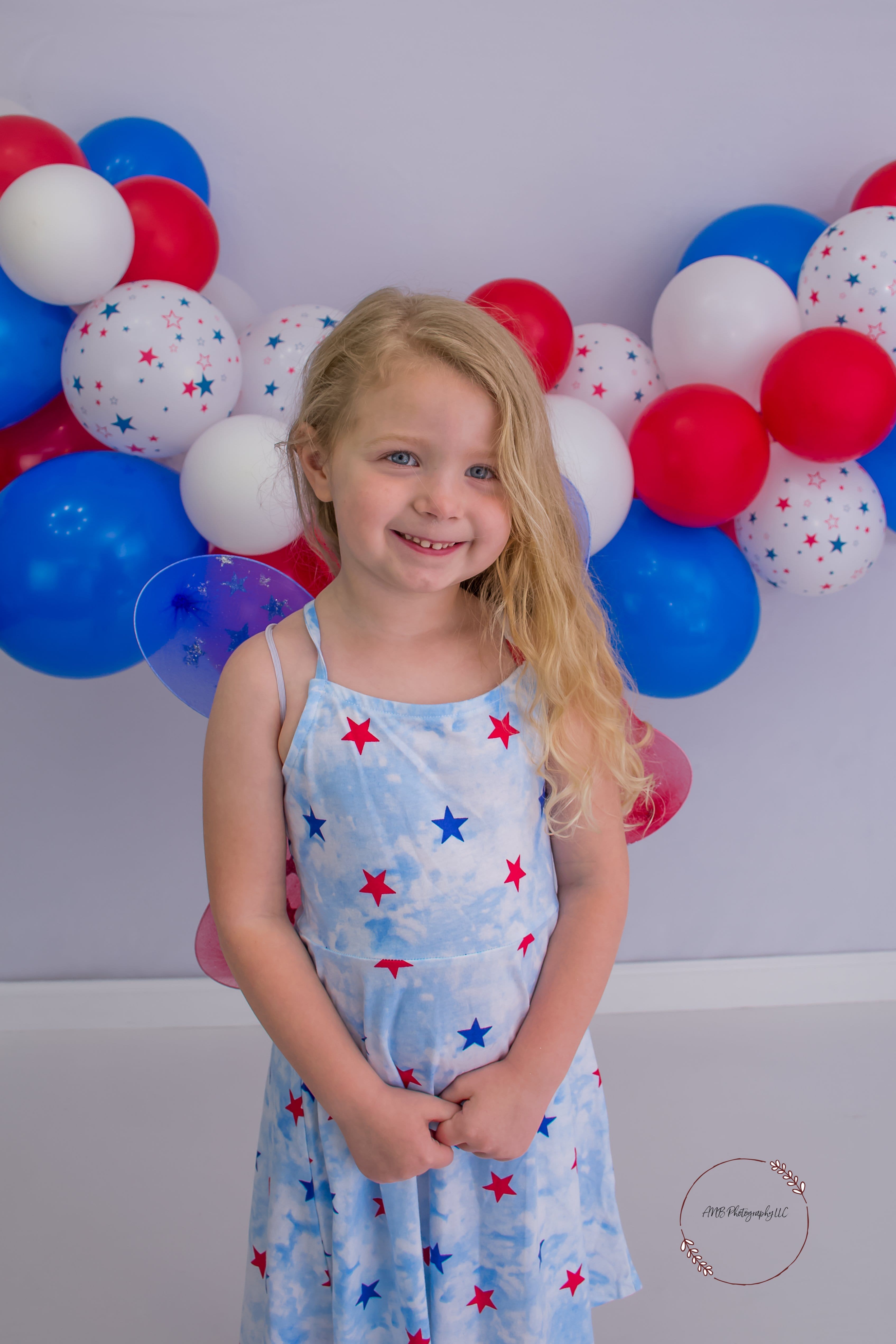 Kate Balloons Fourth of July Backdrop Designed By Alisha Byrem
