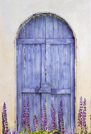Kate Purple Wooden Door With Lavender Backdrop Designed by Jia Chan Photography