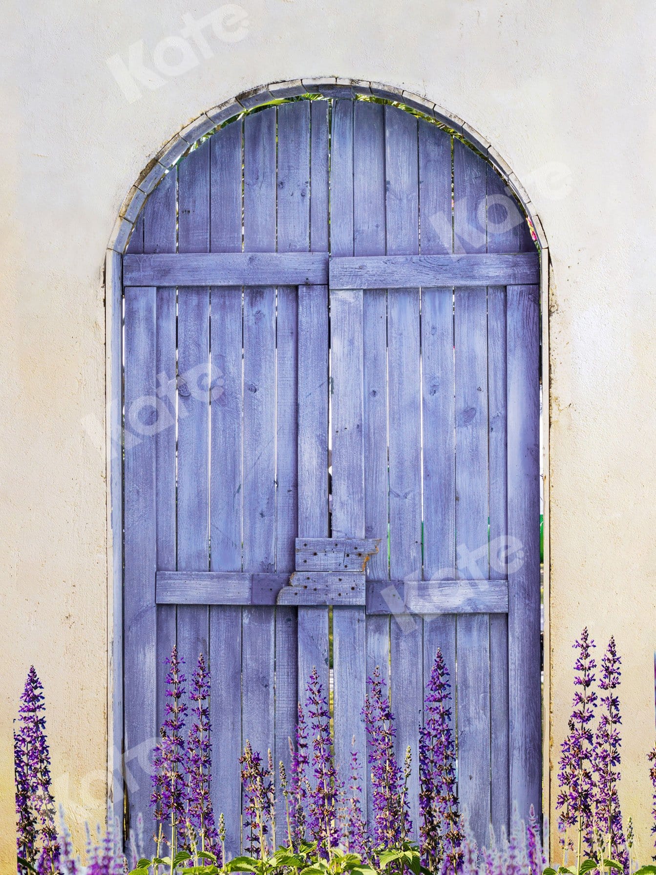 Kate Purple Wooden Door With Lavender Backdrop Designed by Jia Chan Photography