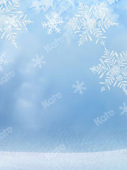 Kate Winter/christmas Snowflake Frozen Backdrop Designed by Chain Photography