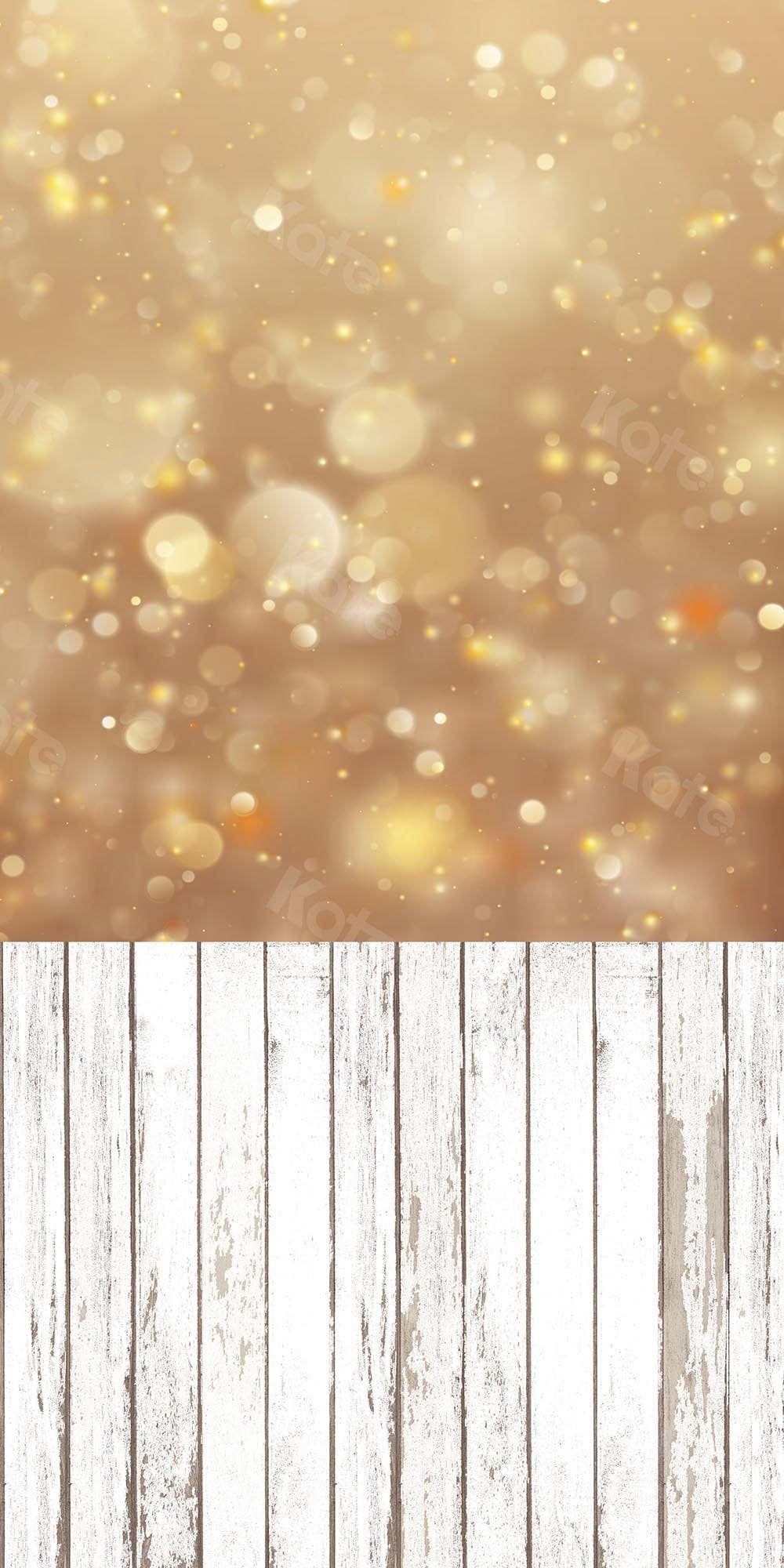 Kate Yellow Tone Bokeh Backdrop with Extended fabric Floor Designed by Kate Image - Kate Backdrop