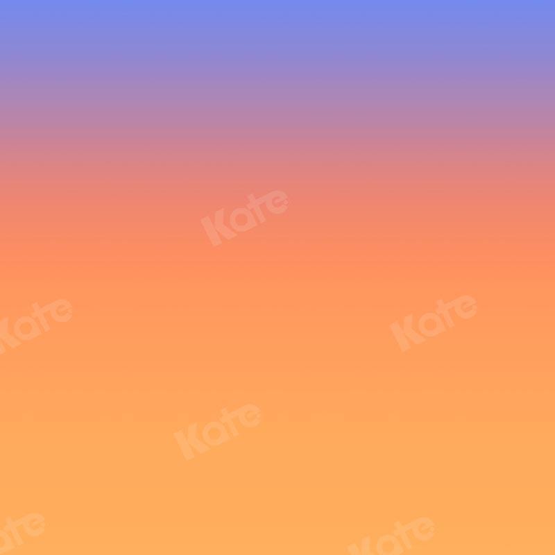 Kate Abstract Blue Gradient Orange Backdrop Designed by Kate Image