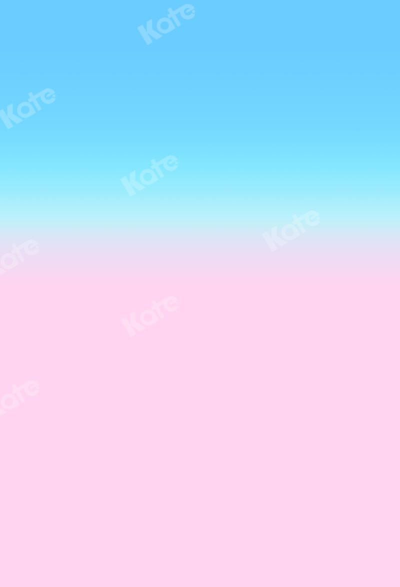 Kate Abstract Baby Blue Gradient Pink Backdrop Designed by Kate Image