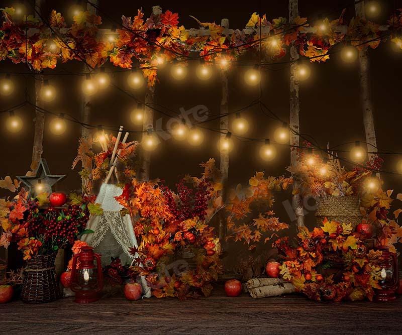 Kate Cake Smash Backdrop Jungle Camping Autumn Tent Designed by Emetselch