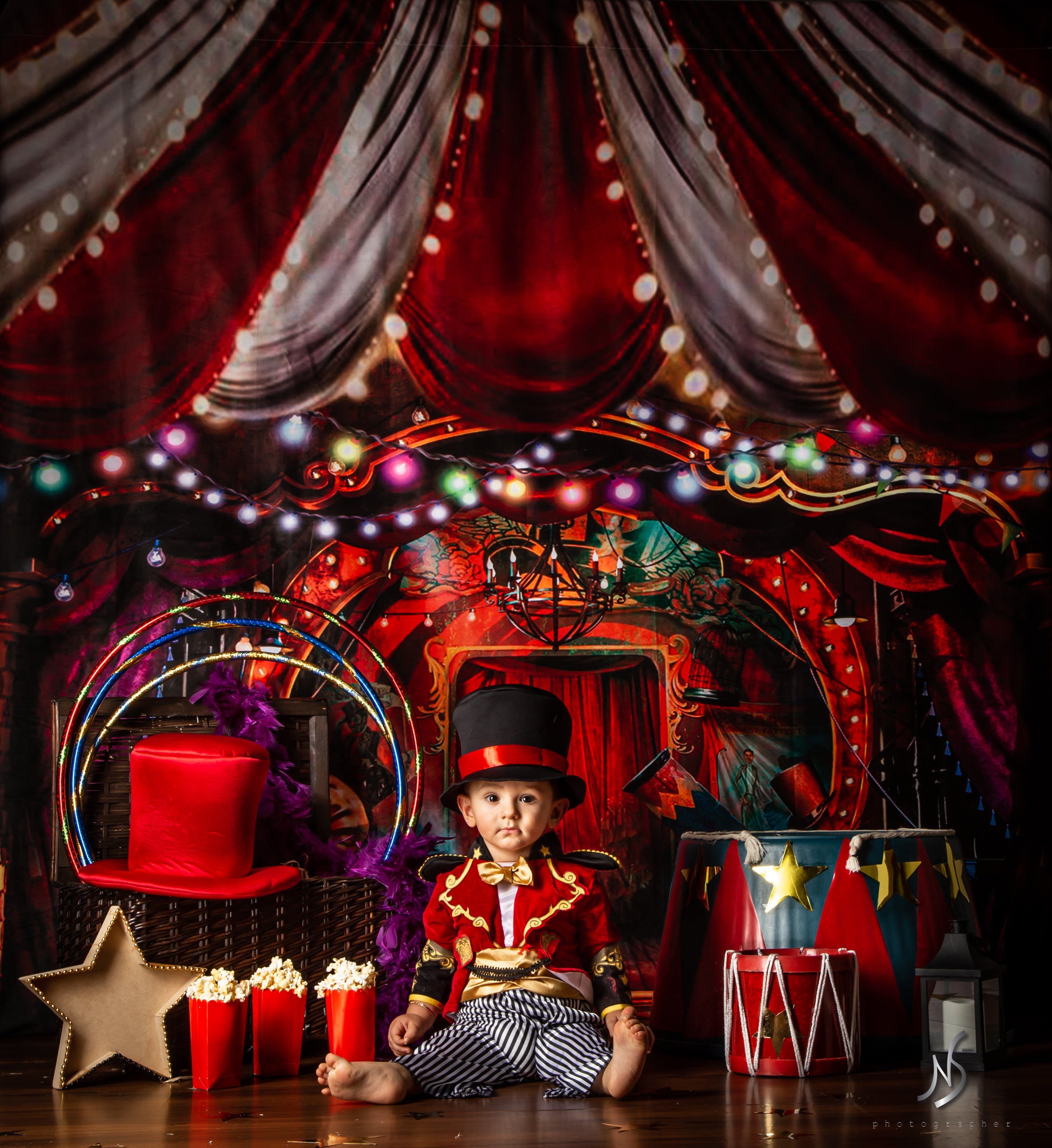 RTS Kate Circus Backdrop Designed by Rosabell Photography (U.S. only)