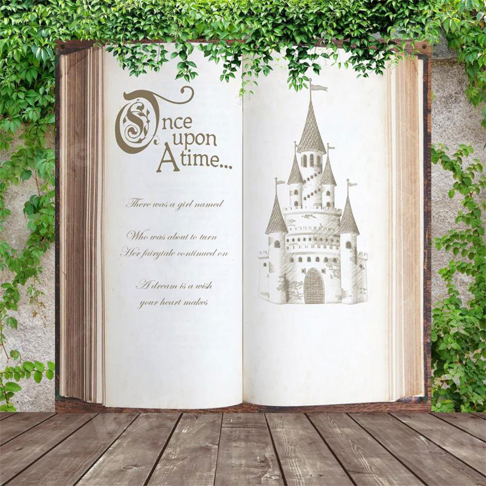 Kate Fairy Tale Once open a time Backdrop Castle Book Story Designed By JS Photography
