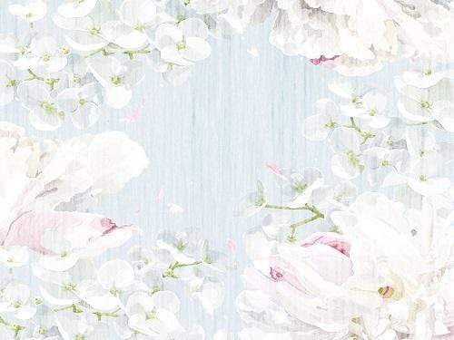 Katebackdrop£ºKate Watercolor White Floral Fresh Backdrop Designed By Jerry_Sina
