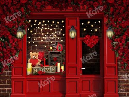 Kate Valentine's Day Rose Shop Backdrop Designed By JS Photography