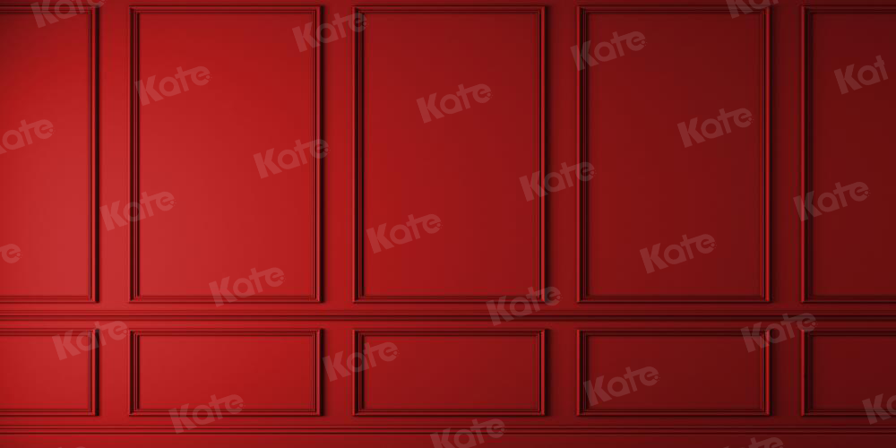Kate Red Vintage Wall Backdrop for Photography