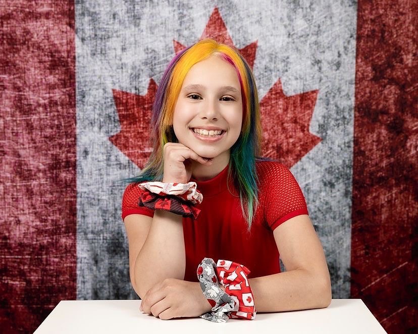 Kate Vintage Faded Flag Canada Day Backdrop for Photography