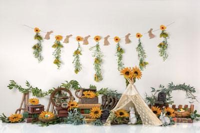 Kate Summer Sunflowers with Tent Backdrop Designed by Jia Chan Photography