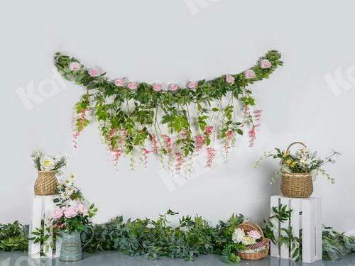 Katebackdrop鎷㈡綖Kate Macrame Floral Spring Backdrop Designed by Jia Chan Photography