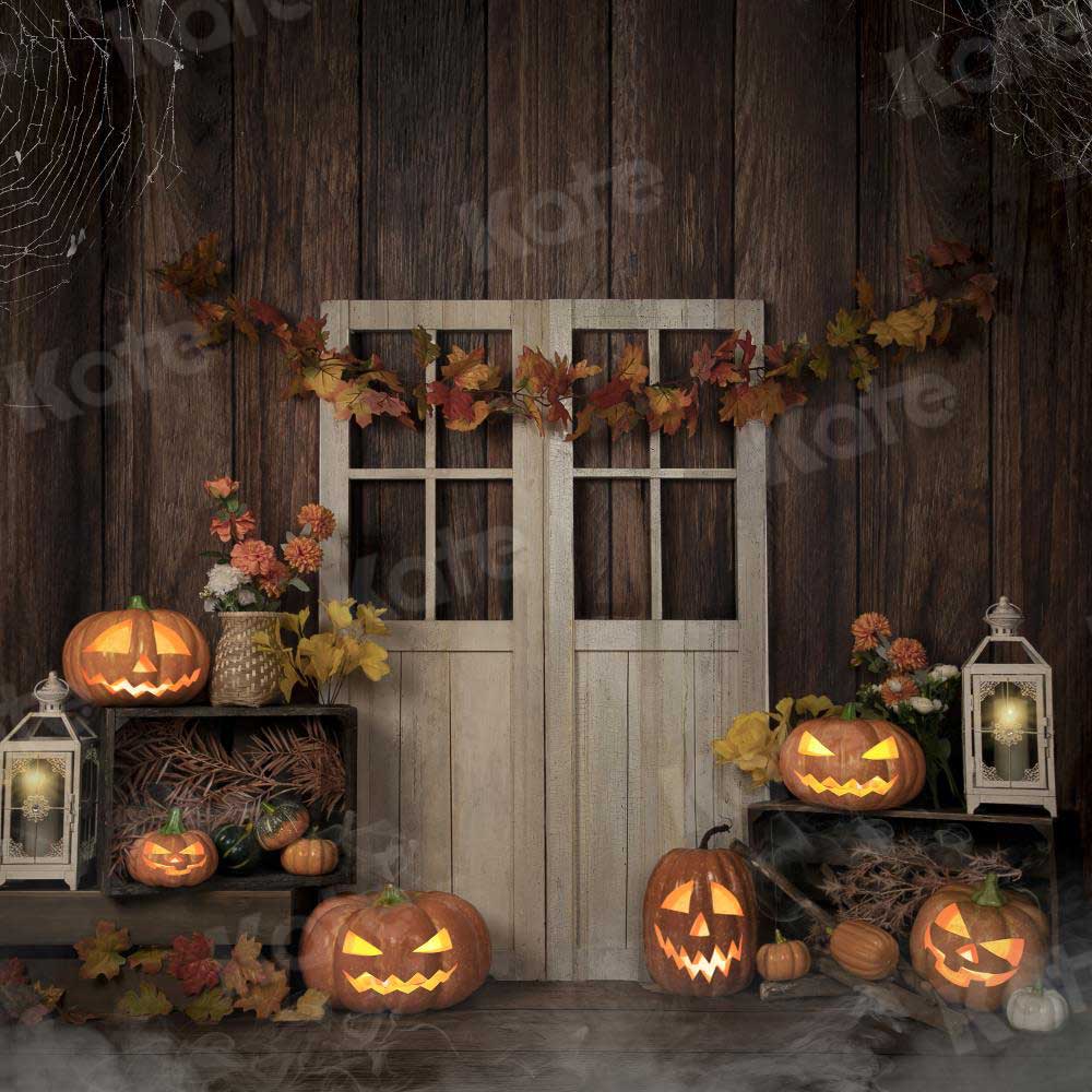RTS Kate Halloween Pumpkins Lights Backdrop