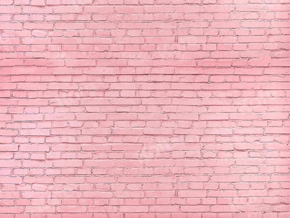Kate Pink Brick Wall Backdrop Designed by Kate Image
