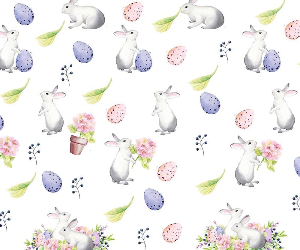Kate Easter Bunny Pink Purple Eggs Backdrop Designed by Chain Photography - Kate Backdrop