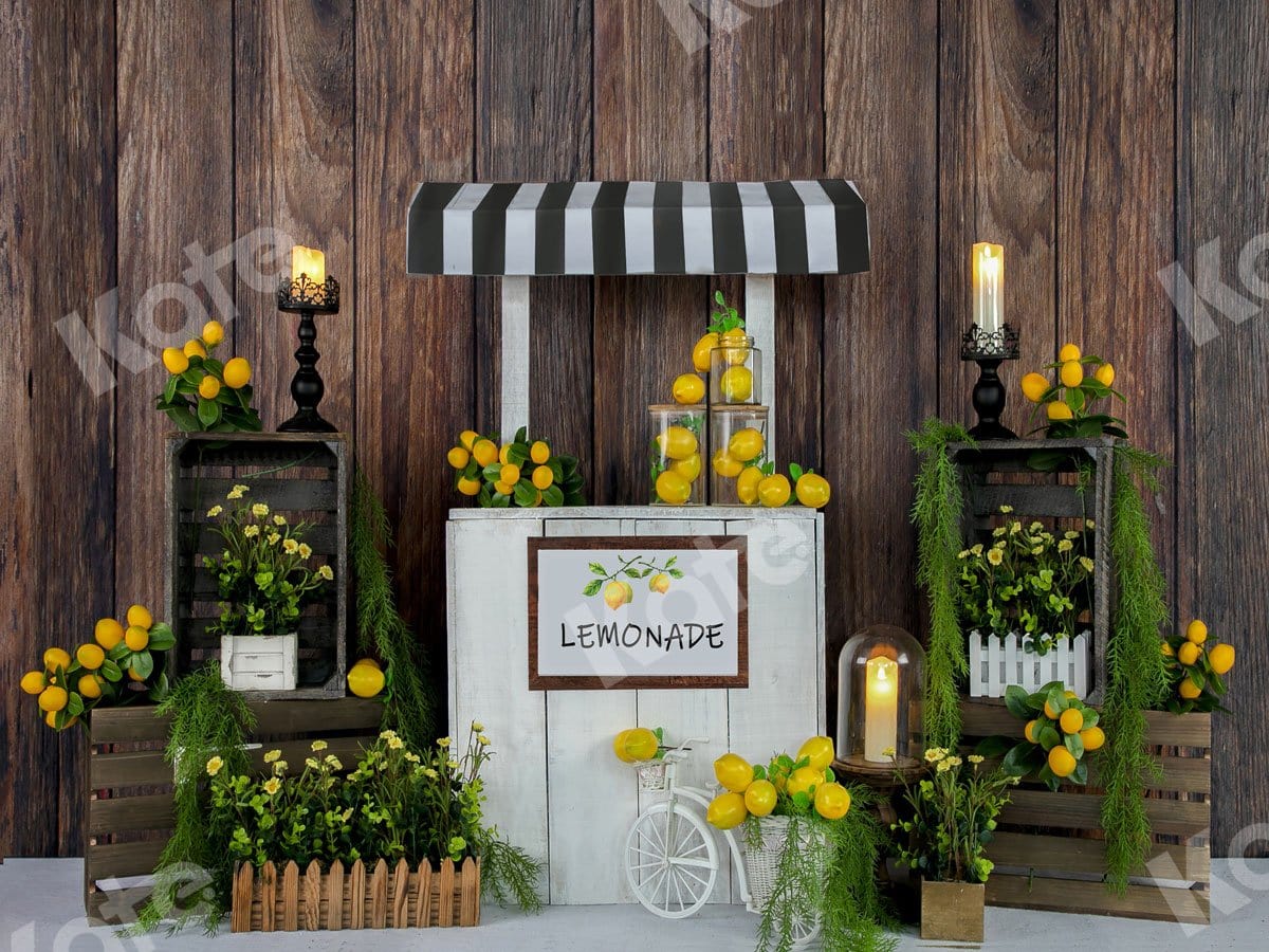 Kate Summer Lemon Stand Backdrop Designed by Jia Chan Photography - Kate Backdrop