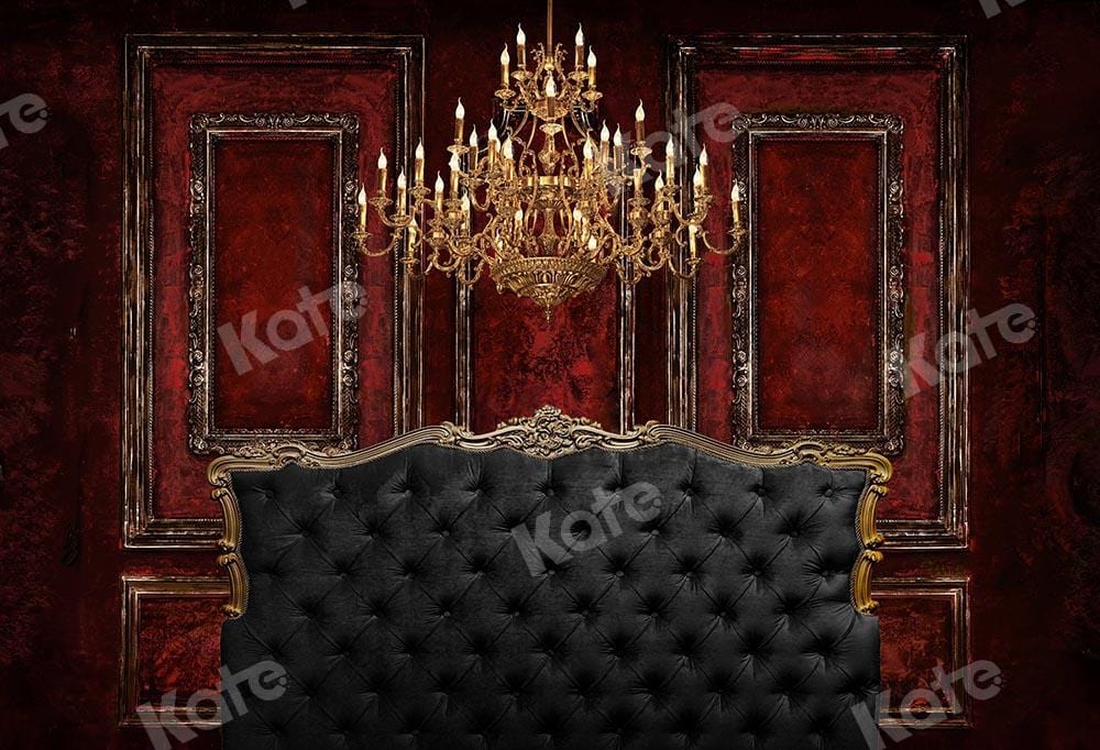 Kate Boudoir Headboard Red Wall Backdrop Designed by Chain Photography