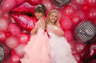 Kate Cake Smash Pink Doll Printed Backdrop Designed by Emetselch