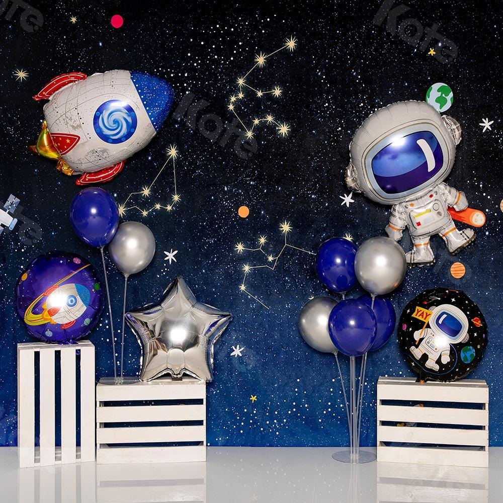 Kate Cake Smash Astronaut Universe Backdrop Designed by Emetselch