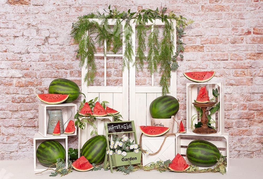 Kate Summer Cake Smash Watermelon Backdrop Designed by Emetselch