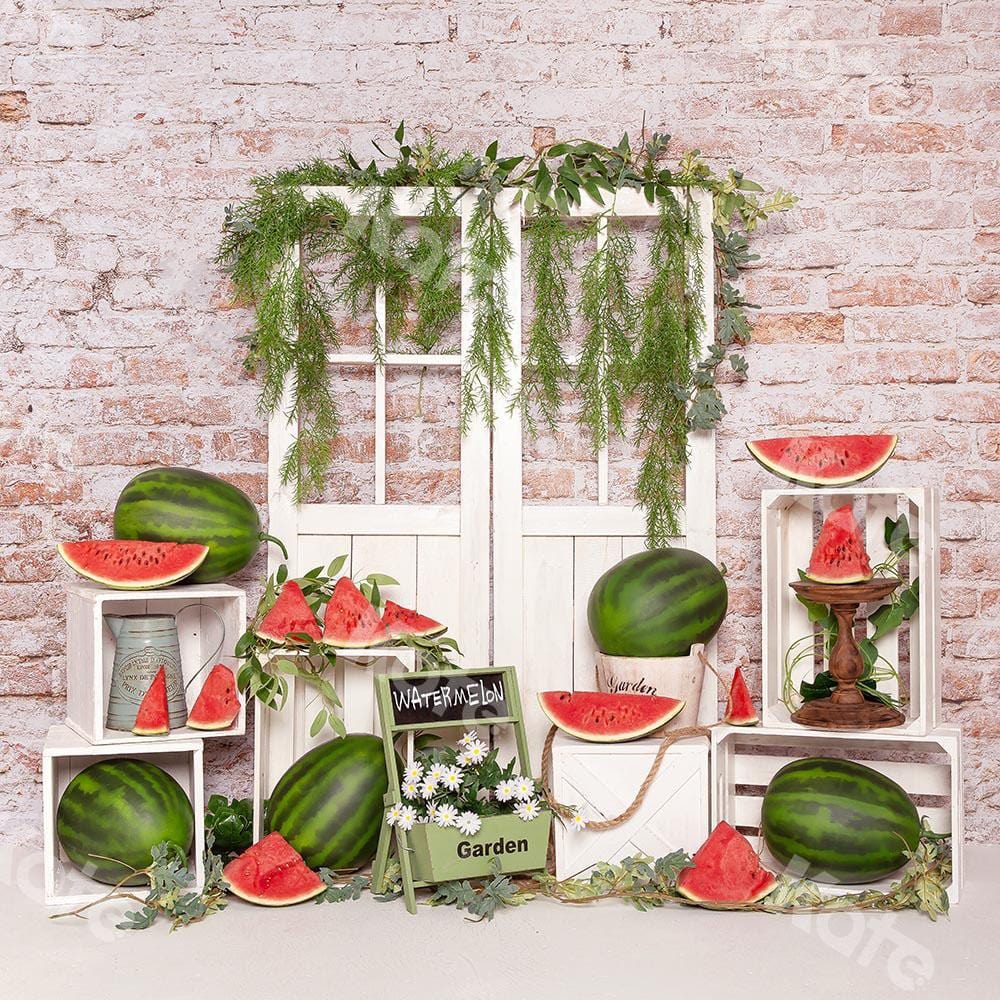 Kate Summer Cake Smash Watermelon Backdrop Designed by Emetselch - Kate Backdrop